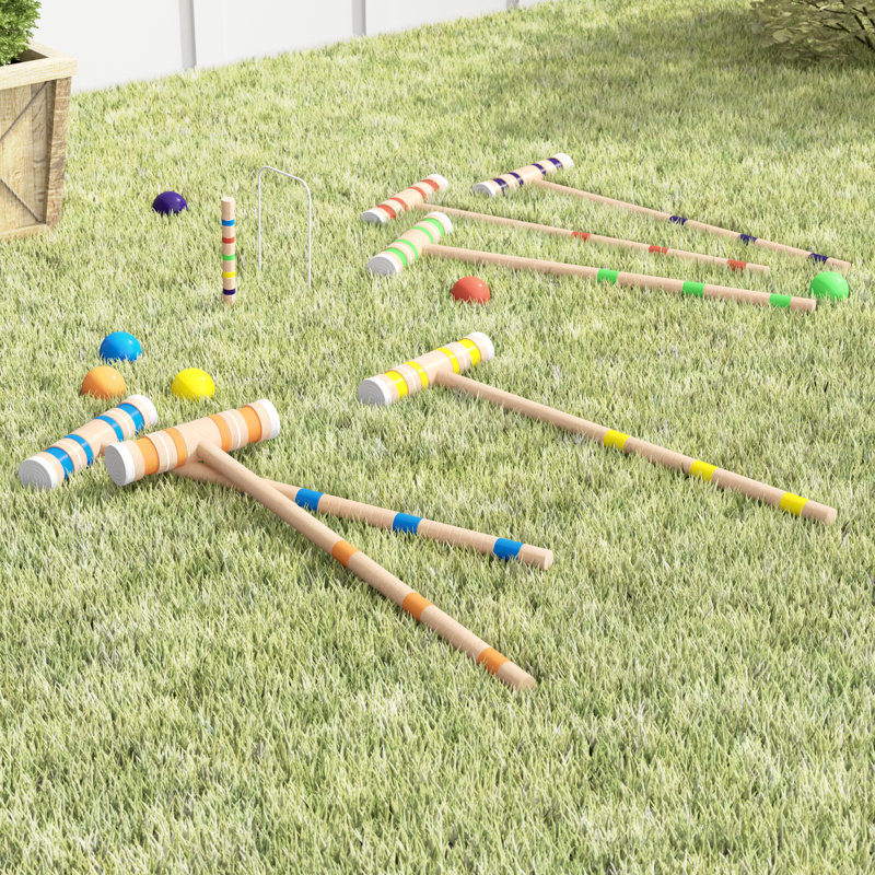 Symple Stuff 6 Player AllStar Croquet Set with Carrying Case & Reviews